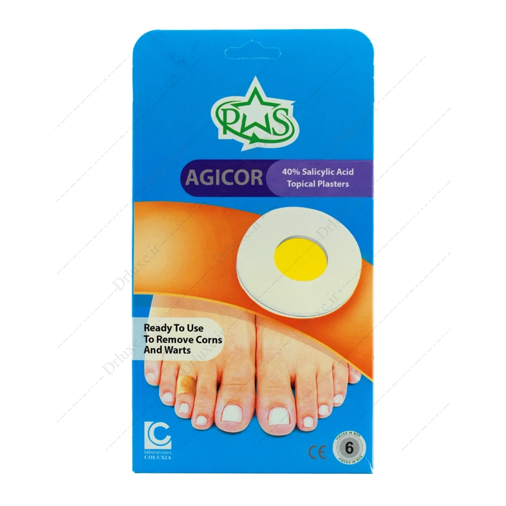 چسب موضعی میخچه 40% اسیدسالیسیلیک آجیکور 6 عدد